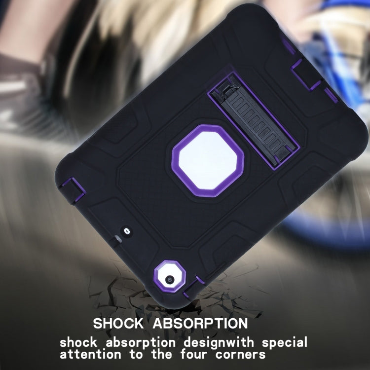 C5 Four Corners Shockproof Silicone + PC Protective Case with Holder For iPad mini 3 / 2 / 1