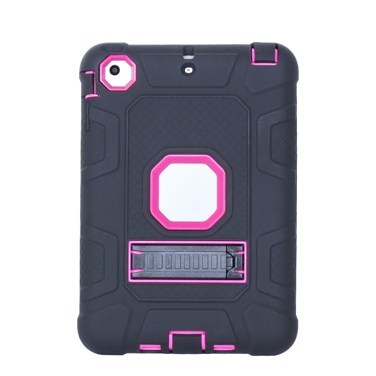 C5 Four Corners Shockproof Silicone + PC Protective Case with Holder For iPad mini 3 / 2 / 1