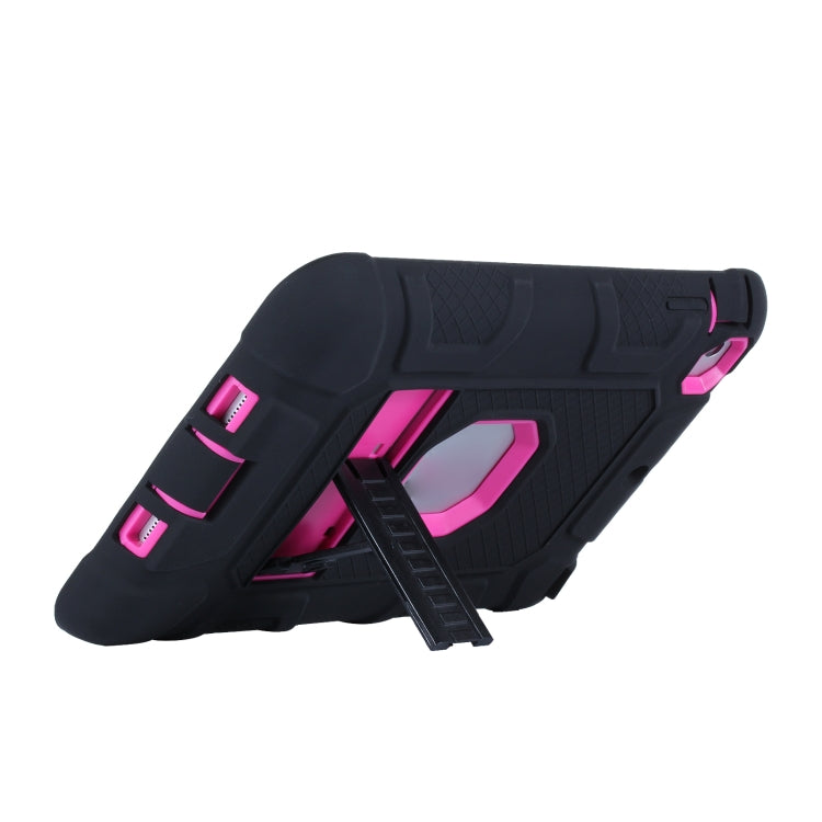 C5 Four Corners Shockproof Silicone + PC Protective Case with Holder For iPad mini 3 / 2 / 1