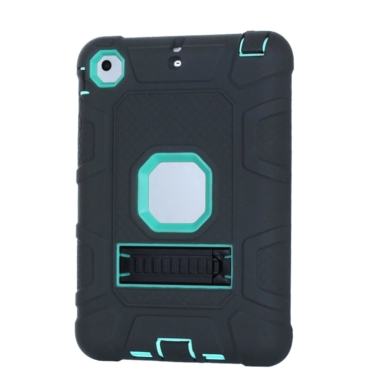 C5 Four Corners Shockproof Silicone + PC Protective Case with Holder For iPad mini 3 / 2 / 1