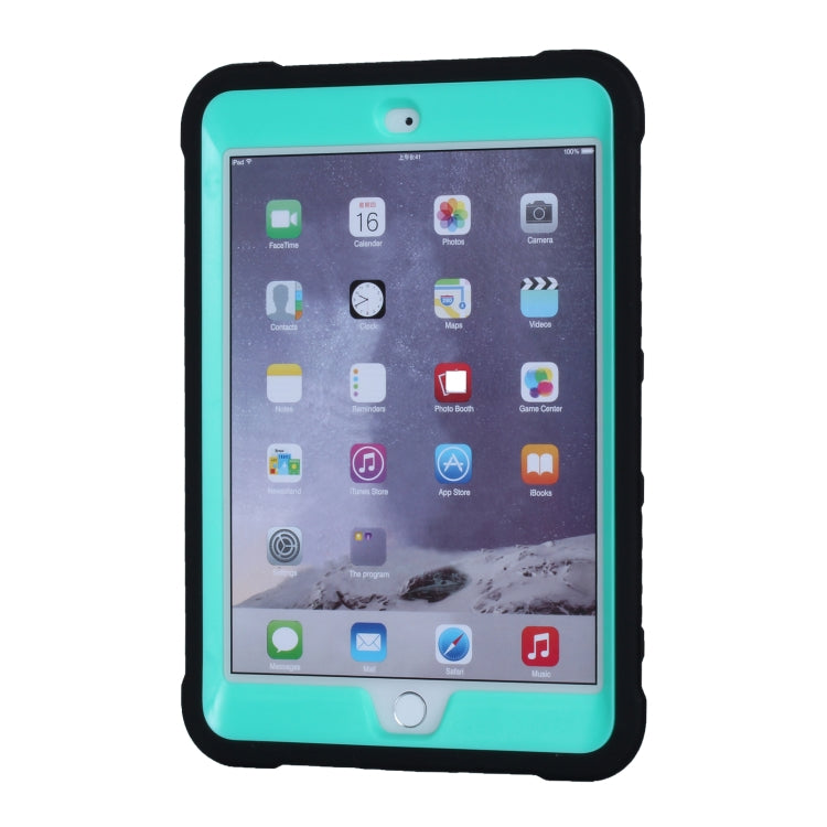 C5 Four Corners Shockproof Silicone + PC Protective Case with Holder For iPad mini 3 / 2 / 1