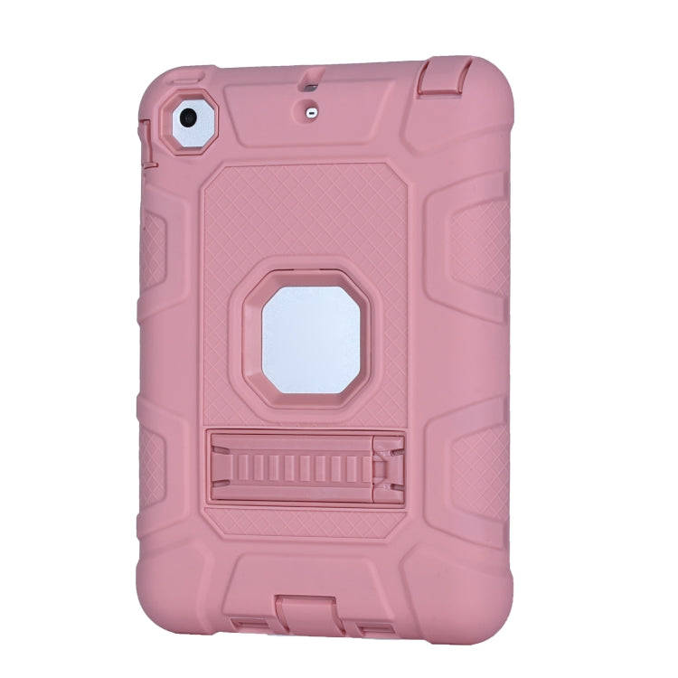C5 Four Corners Shockproof Silicone + PC Protective Case with Holder For iPad mini 3 / 2 / 1