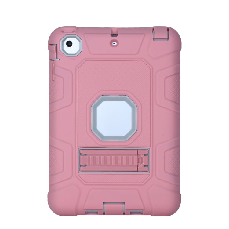 C5 Four Corners Shockproof Silicone + PC Protective Case with Holder For iPad mini 3 / 2 / 1