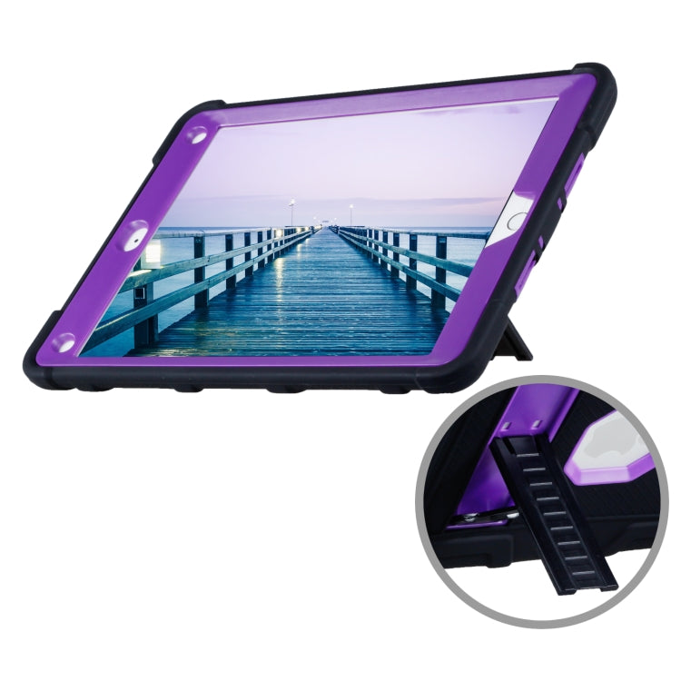 C5 Four Corners Shockproof Silicone + PC Protective Case with Holder For iPad Pro 9.7