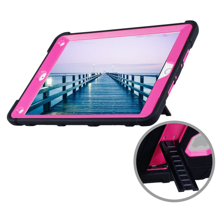 C5 Four Corners Shockproof Silicone + PC Protective Case with Holder For iPad Pro 9.7