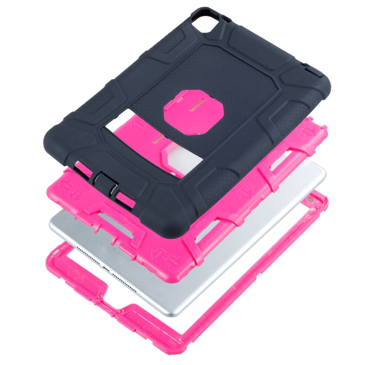 C5 Four Corners Shockproof Silicone + PC Protective Case with Holder For iPad Pro 9.7