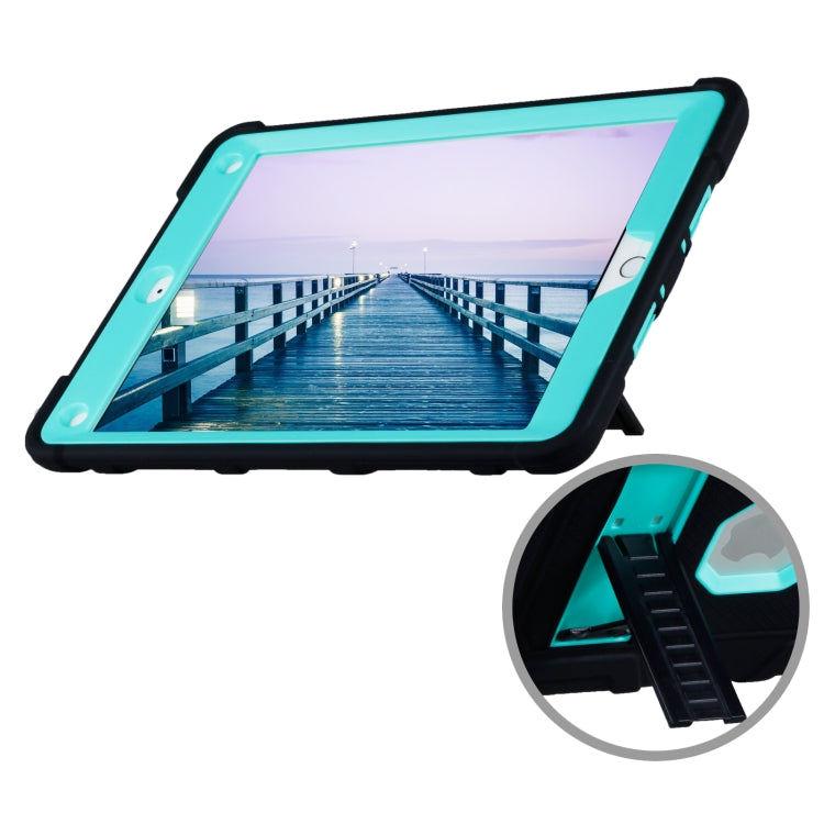 C5 Four Corners Shockproof Silicone + PC Protective Case with Holder For iPad Pro 9.7