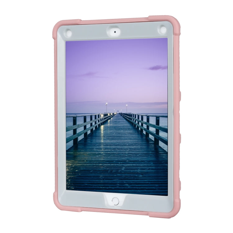 C5 Four Corners Shockproof Silicone + PC Protective Case with Holder For iPad Pro 9.7