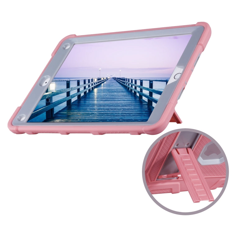 C5 Four Corners Shockproof Silicone + PC Protective Case with Holder For iPad Pro 9.7