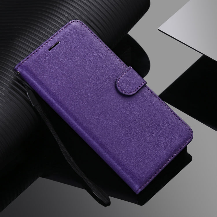 For iPhone 13 mini Pure Color Horizontal Flip Leather Case with Holder & Card Slots & Wallet & Lanyard