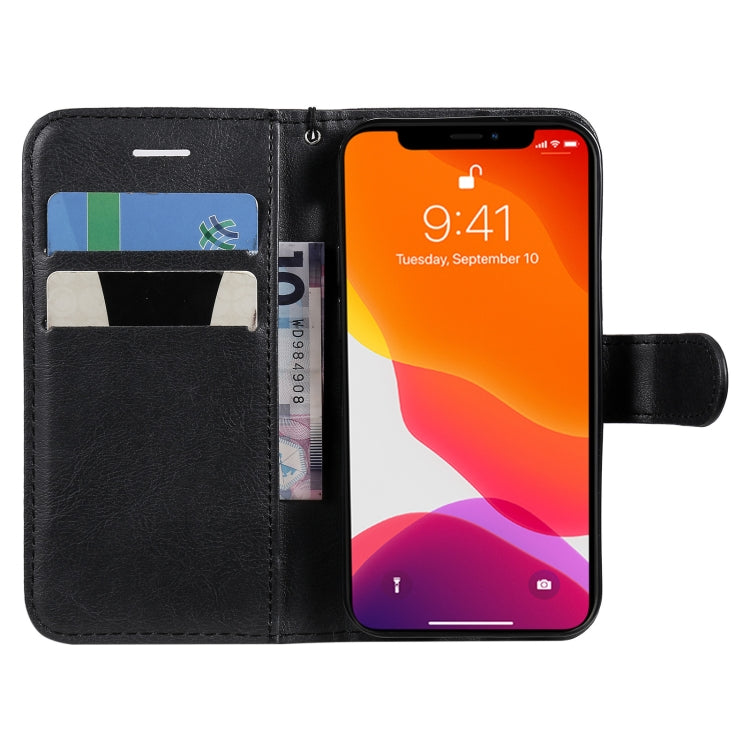 For iPhone 13 mini Pure Color Horizontal Flip Leather Case with Holder & Card Slots & Wallet & Lanyard
