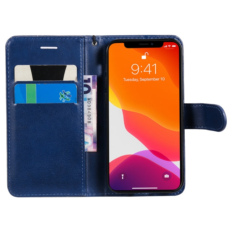 For iPhone 13 mini Pure Color Horizontal Flip Leather Case with Holder & Card Slots & Wallet & Lanyard