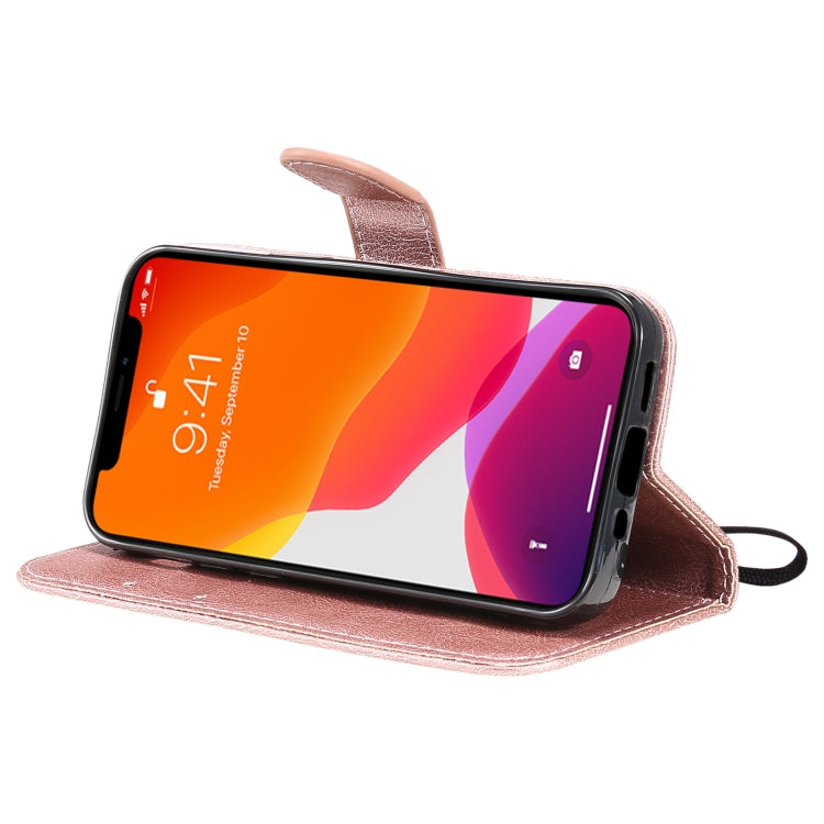 For iPhone 13 mini Pure Color Horizontal Flip Leather Case with Holder & Card Slots & Wallet & Lanyard