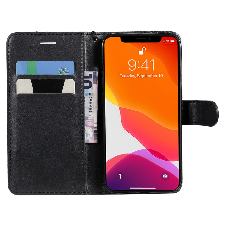 For iPhone 13 Pure Color Horizontal Flip Leather Case with Holder & Card Slots & Wallet & Lanyard