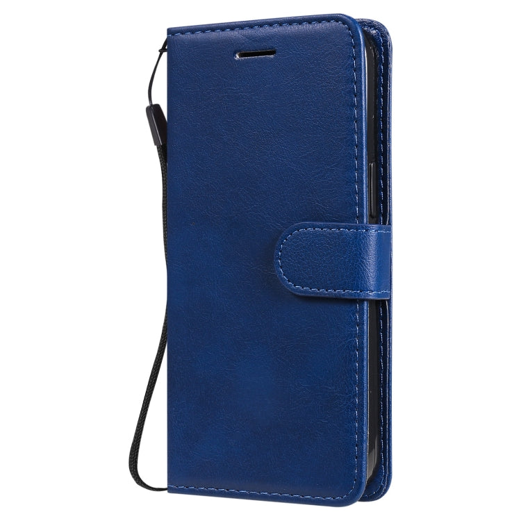 For iPhone 13 Pure Color Horizontal Flip Leather Case with Holder & Card Slots & Wallet & Lanyard