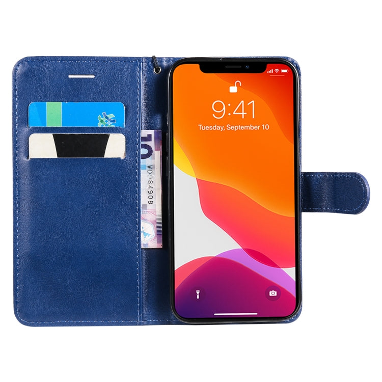 For iPhone 13 Pure Color Horizontal Flip Leather Case with Holder & Card Slots & Wallet & Lanyard