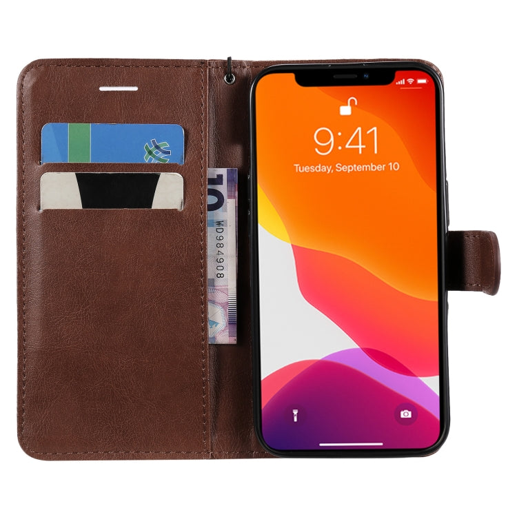 For iPhone 13 Pro Pure Color Horizontal Flip Leather Case with Holder & Card Slots & Wallet & Lanyard