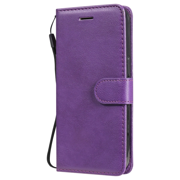 For iPhone 13 Pro Pure Color Horizontal Flip Leather Case with Holder & Card Slots & Wallet & Lanyard