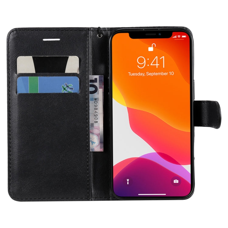 For iPhone 13 Pro Pure Color Horizontal Flip Leather Case with Holder & Card Slots & Wallet & Lanyard
