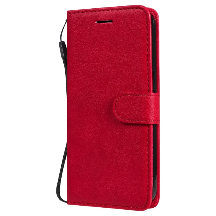 For iPhone 13 Pro Pure Color Horizontal Flip Leather Case with Holder & Card Slots & Wallet & Lanyard
