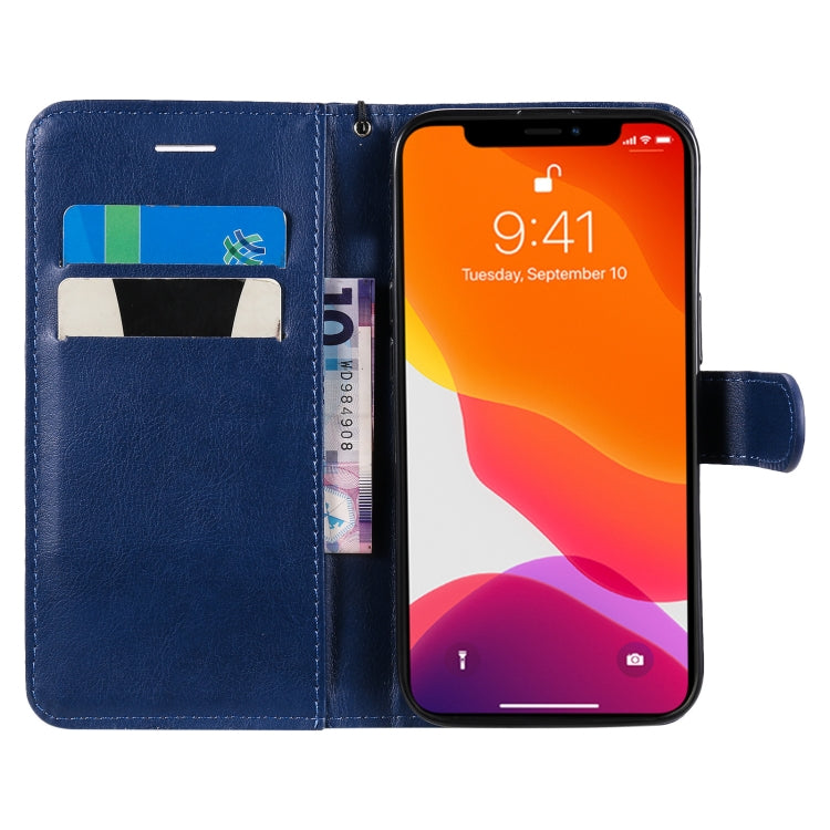 For iPhone 13 Pro Pure Color Horizontal Flip Leather Case with Holder & Card Slots & Wallet & Lanyard