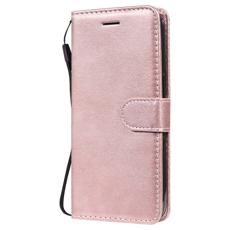 For iPhone 13 Pro Pure Color Horizontal Flip Leather Case with Holder & Card Slots & Wallet & Lanyard
