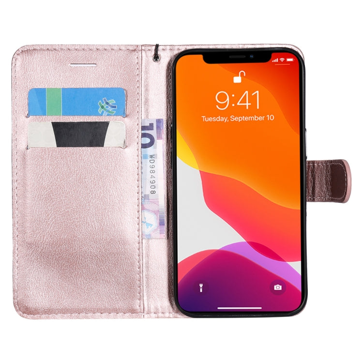 For iPhone 13 Pro Pure Color Horizontal Flip Leather Case with Holder & Card Slots & Wallet & Lanyard