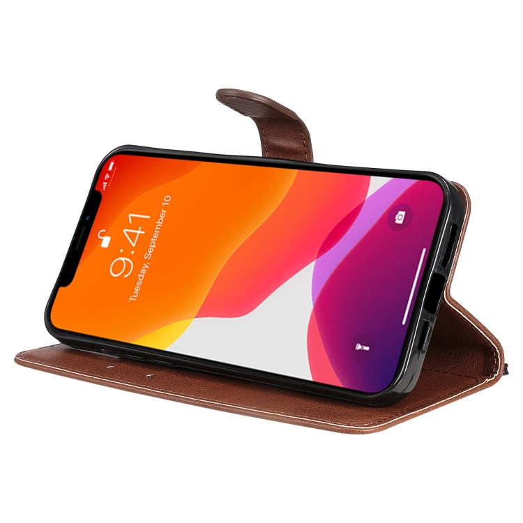 For iPhone 13 Pro Max Pure Color Horizontal Flip Leather Case with Holder & Card Slots & Wallet & Lanyard