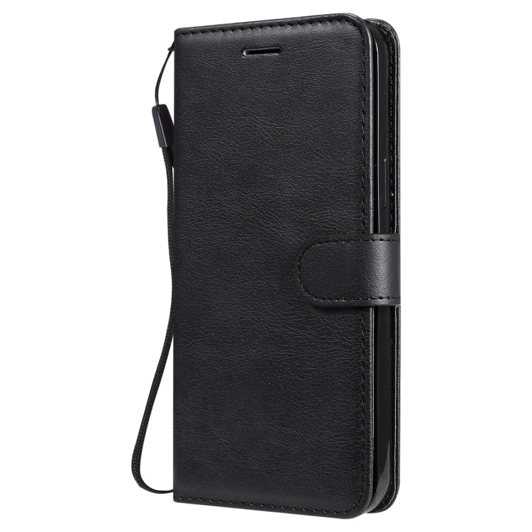 For iPhone 13 Pro Max Pure Color Horizontal Flip Leather Case with Holder & Card Slots & Wallet & Lanyard