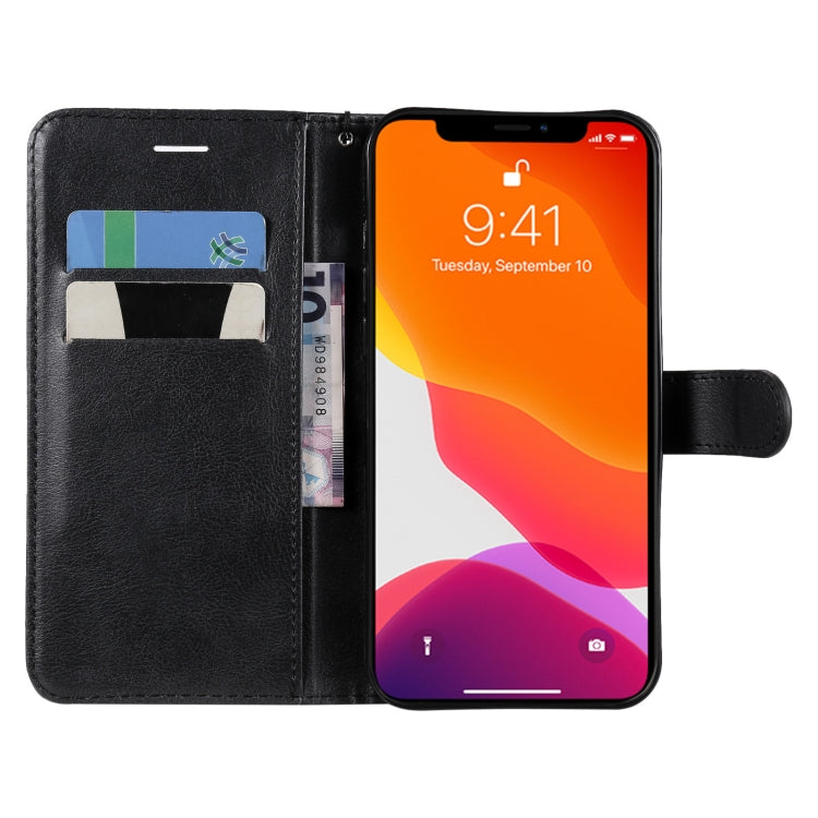 For iPhone 13 Pro Max Pure Color Horizontal Flip Leather Case with Holder & Card Slots & Wallet & Lanyard