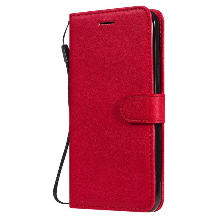 For iPhone 13 Pro Max Pure Color Horizontal Flip Leather Case with Holder & Card Slots & Wallet & Lanyard