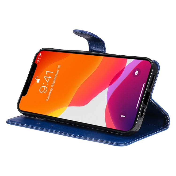 For iPhone 13 Pro Max Pure Color Horizontal Flip Leather Case with Holder & Card Slots & Wallet & Lanyard