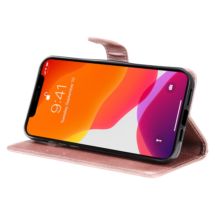 For iPhone 13 Pro Max Pure Color Horizontal Flip Leather Case with Holder & Card Slots & Wallet & Lanyard