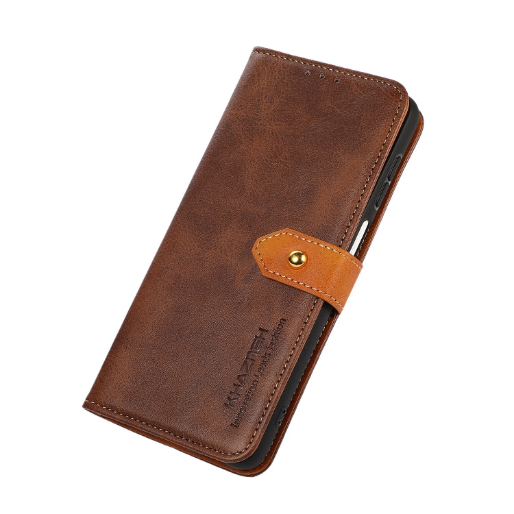 For Xiaomi Mi 11T KHAZNEH Dual-color Cowhide Texture Horizontal Flip Leather Case with Holder & Card Slots & Wallet & Photo Frame