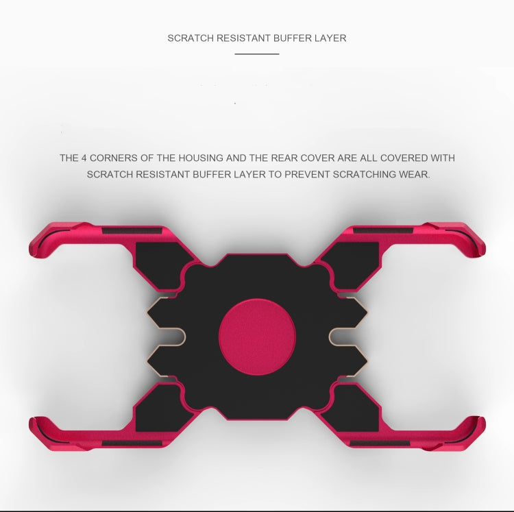 For Vivo X23 Hero Series Anti-fall Wear-resistant Metal Protective Case with Bracket