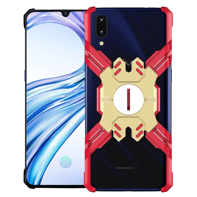 For Vivo X23 Hero Series Anti-fall Wear-resistant Metal Protective Case with Bracket
