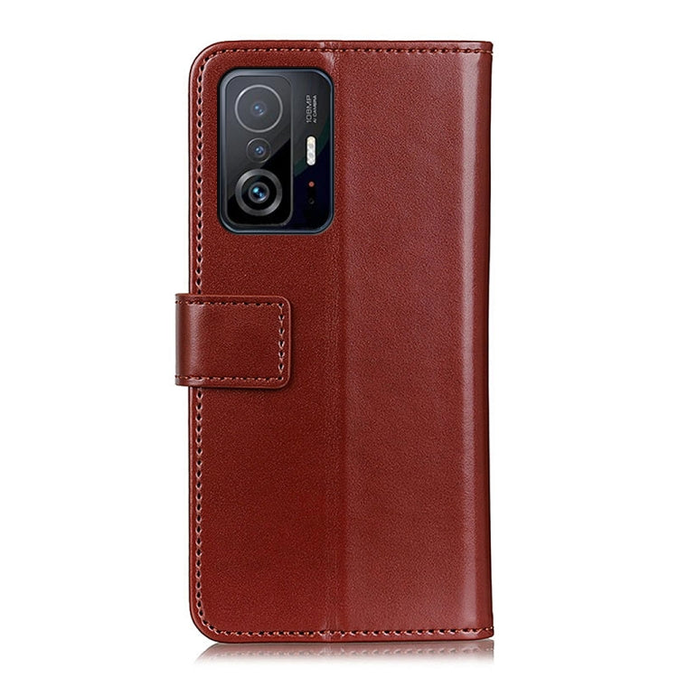 For Xiaomi Mi 11T 3-Color Pearl Texture Magnetic Buckle Horizontal Flip PU Leather Case with Card Slots & Wallet & Holder