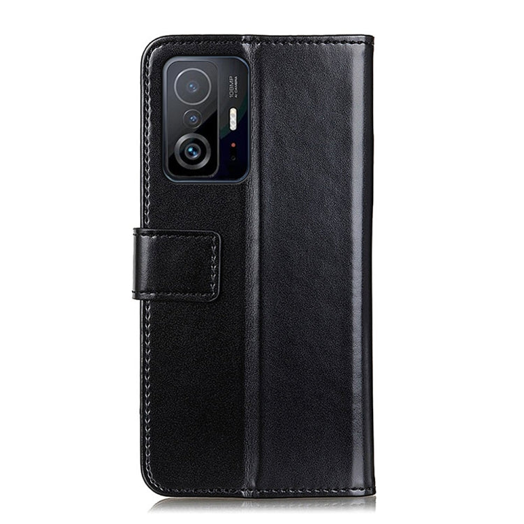 For Xiaomi Mi 11T Pro 3-Color Pearl Texture Magnetic Buckle Horizontal Flip PU Leather Case with Card Slots & Wallet & Holder