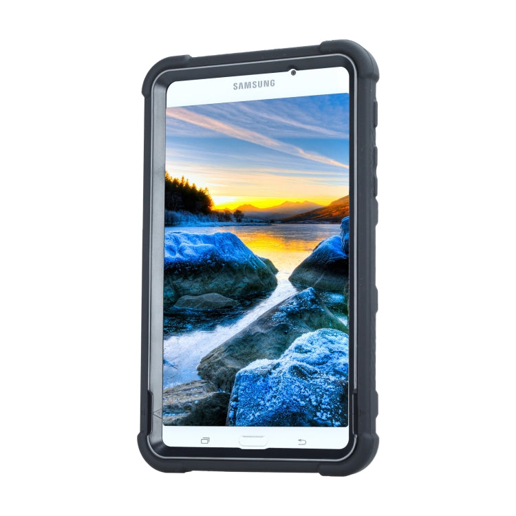 For Samsung Galaxy Tab A 7.0 T280 C5 Four Corners Shockproof Silicone + PC Protective Case with Holder