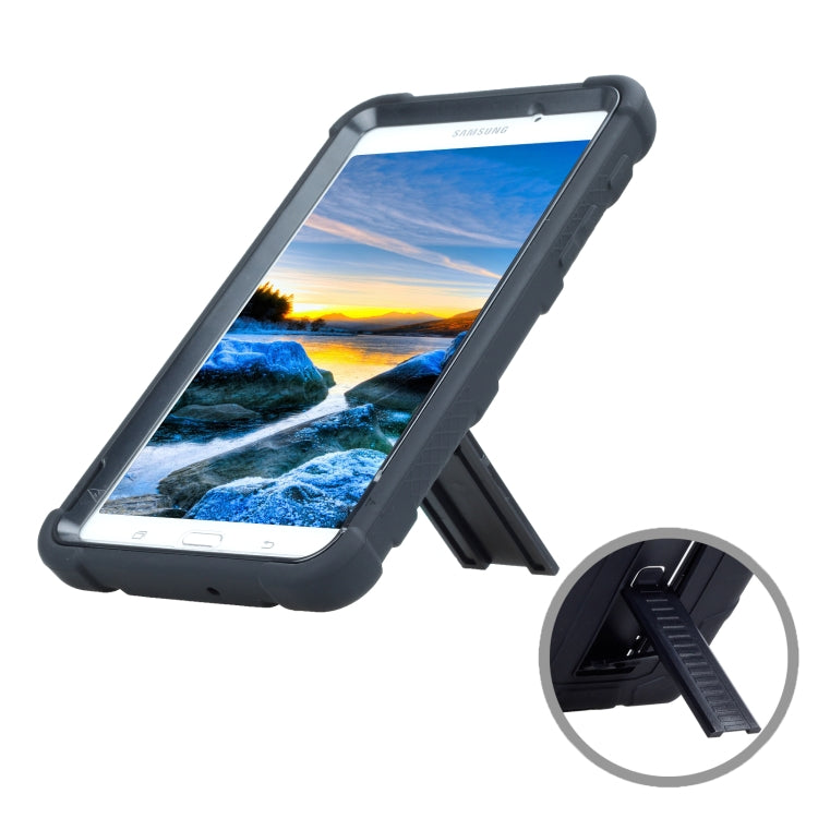 For Samsung Galaxy Tab A 7.0 T280 C5 Four Corners Shockproof Silicone + PC Protective Case with Holder