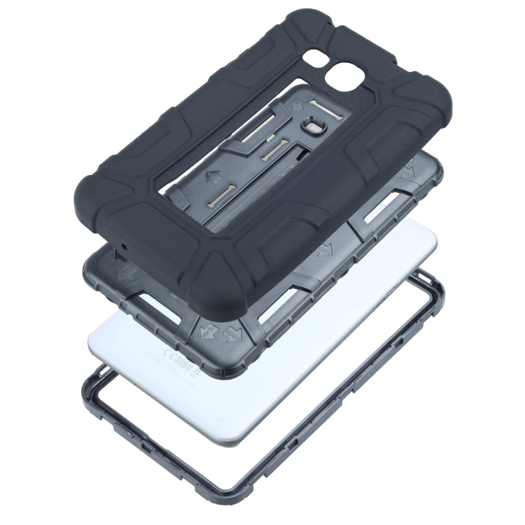 For Samsung Galaxy Tab A 7.0 T280 C5 Four Corners Shockproof Silicone + PC Protective Case with Holder