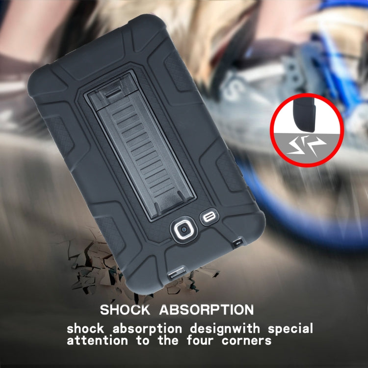 For Samsung Galaxy Tab A 7.0 T280 C5 Four Corners Shockproof Silicone + PC Protective Case with Holder