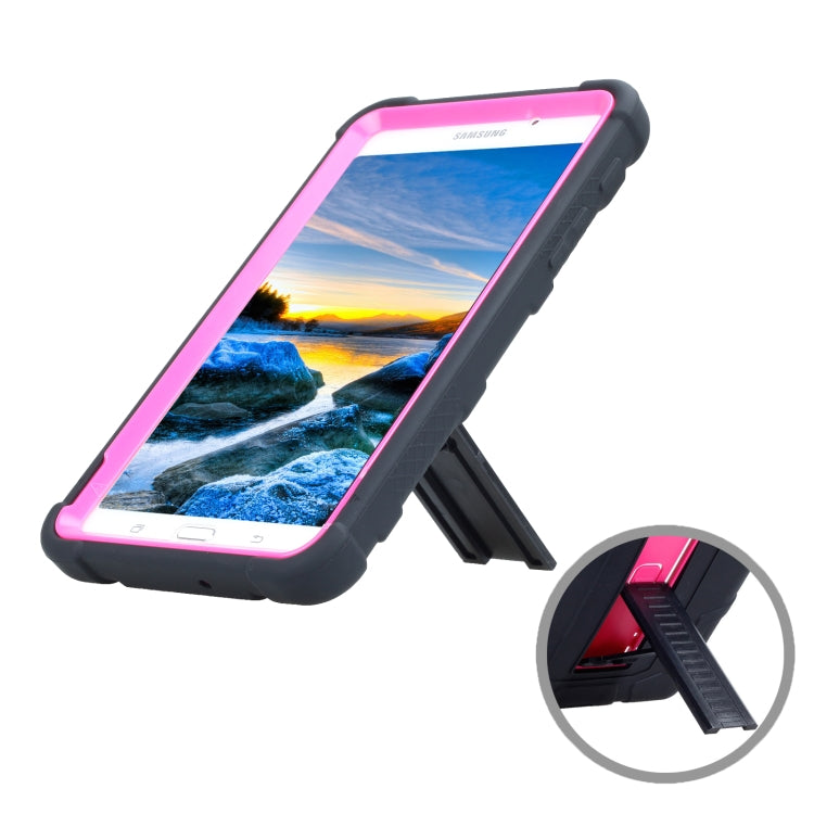 For Samsung Galaxy Tab A 7.0 T280 C5 Four Corners Shockproof Silicone + PC Protective Case with Holder