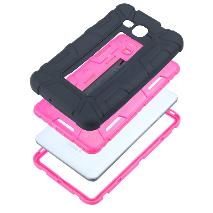 For Samsung Galaxy Tab A 7.0 T280 C5 Four Corners Shockproof Silicone + PC Protective Case with Holder