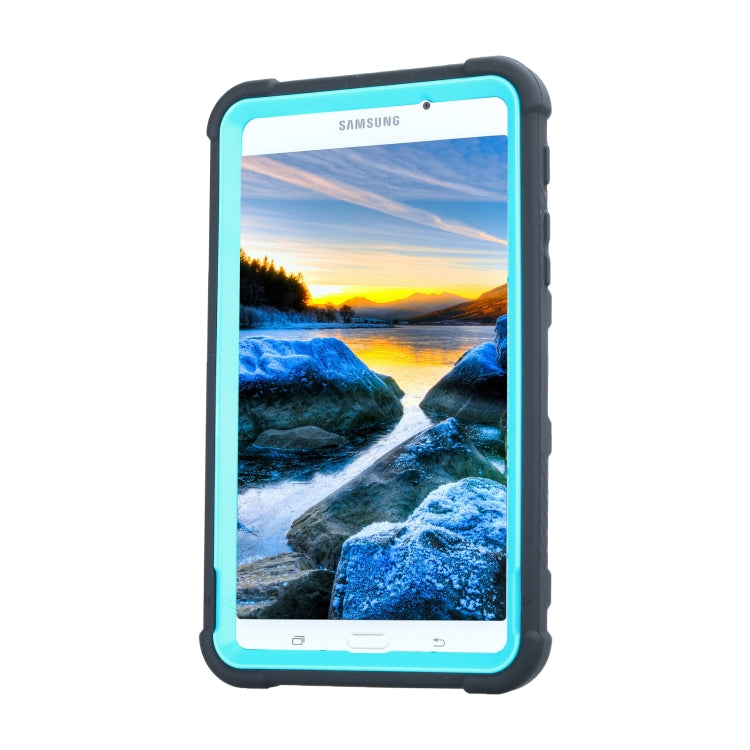 For Samsung Galaxy Tab A 7.0 T280 C5 Four Corners Shockproof Silicone + PC Protective Case with Holder