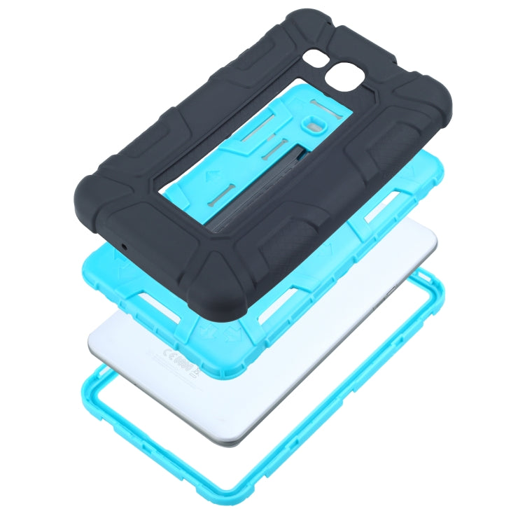 For Samsung Galaxy Tab A 7.0 T280 C5 Four Corners Shockproof Silicone + PC Protective Case with Holder