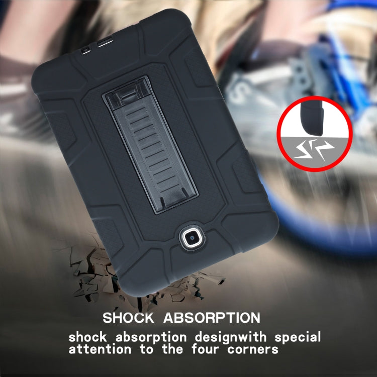 For Samsung Galaxy Tab A 8.0 2015 C5 Four Corners Shockproof Silicone + PC Protective Case with Holder