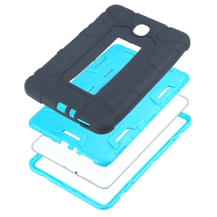 For Samsung Galaxy Tab A 8.0 2015 C5 Four Corners Shockproof Silicone + PC Protective Case with Holder