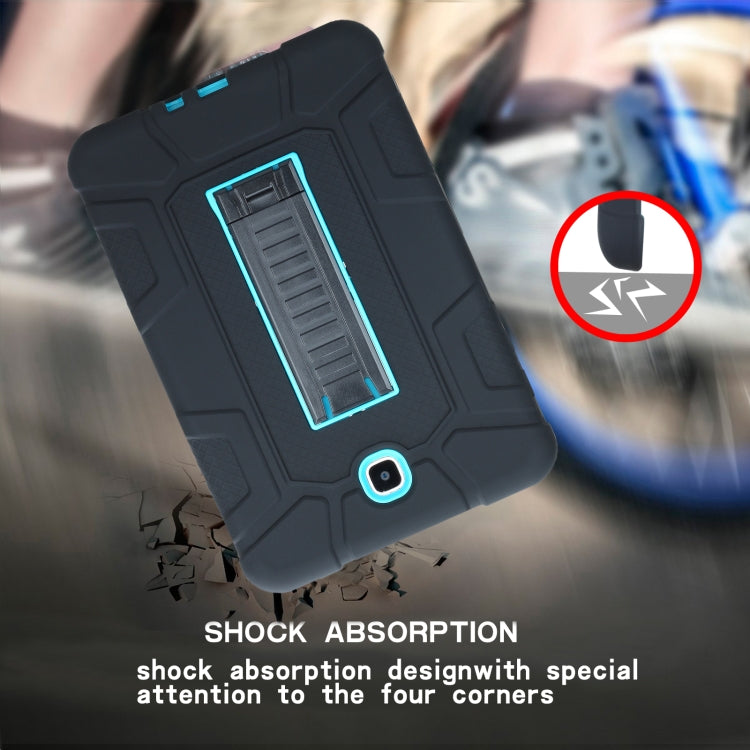 For Samsung Galaxy Tab A 8.0 2015 C5 Four Corners Shockproof Silicone + PC Protective Case with Holder