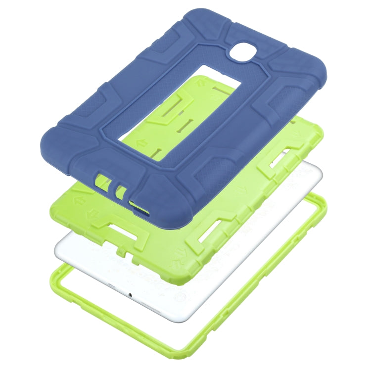 For Samsung Galaxy Tab A 8.0 2015 C5 Four Corners Shockproof Silicone + PC Protective Case with Holder